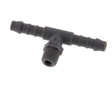 6 mm (1/4'') & R1/8'' PA 6 Tee Hose Barb with Male Threads [10 Pieces]