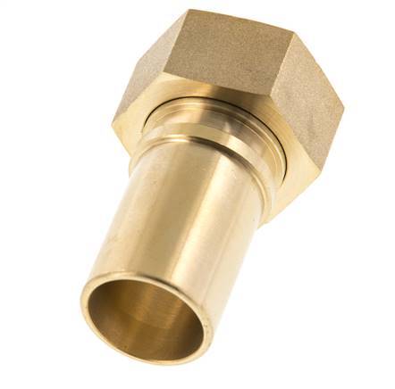 25 mm (1'') & G1'' Brass Hose Barb Union Nut Flat Sealing Polyurethane Safety collars EN 14420-5 (DIN 2817)