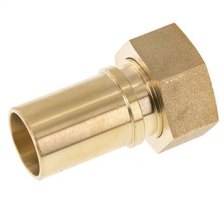 25 mm (1'') & G1'' Brass Hose Barb Union Nut Flat Sealing Polyurethane Safety collars EN 14420-5 (DIN 2817)