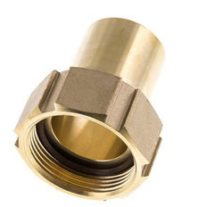 38 mm (1-1/2'') & G1-1/2'' Brass Hose Barb Union Nut Flat Sealing Polyurethane Safety collars EN 14420-5 (DIN 2817)