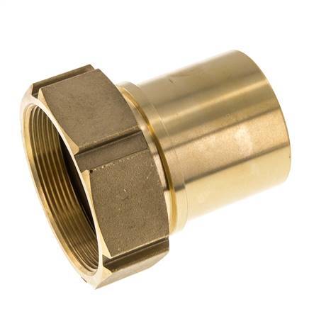 63 mm (2-1/2'') & G2-1/2'' Brass Hose Barb Union Nut Flat Sealing Polyurethane Safety collars EN 14420-5 (DIN 2817)