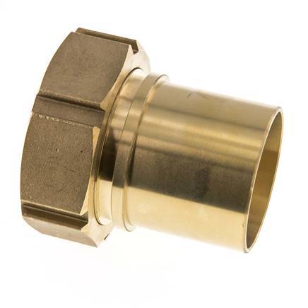 63 mm (2-1/2'') & G2-1/2'' Brass Hose Barb Union Nut Flat Sealing Polyurethane Safety collars EN 14420-5 (DIN 2817)
