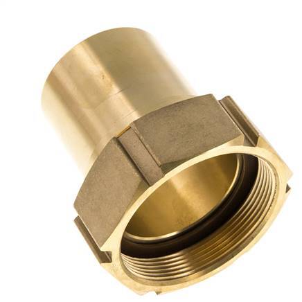 63 mm (2-1/2'') & G2-1/2'' Brass Hose Barb Union Nut Flat Sealing Polyurethane Safety collars EN 14420-5 (DIN 2817)
