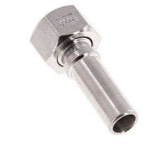 13 mm (1/2'') & G1/2'' Stainless Steel 1.4401 Hose Barb Union Nut Flat Sealing PTFE Safety collars EN 14420-5 (DIN 2817)
