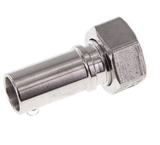 19 mm (3/4'') & G3/4'' Stainless Steel 1.4401 Hose Barb Union Nut Flat Sealing PTFE Safety collars EN 14420-5 (DIN 2817)