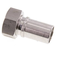 25 mm (1'') & G1'' Stainless Steel 1.4401 Hose Barb Union Nut Flat Sealing PTFE Safety collars EN 14420-5 (DIN 2817)