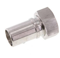 25 mm (1'') & G1'' Stainless Steel 1.4401 Hose Barb Union Nut Flat Sealing PTFE Safety collars EN 14420-5 (DIN 2817)