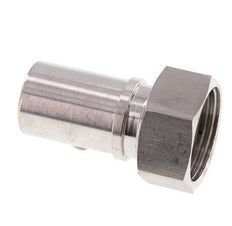 25 mm (1'') & G1'' Stainless Steel 1.4401 Hose Barb Union Nut Flat Sealing PTFE Safety collars EN 14420-5 (DIN 2817)