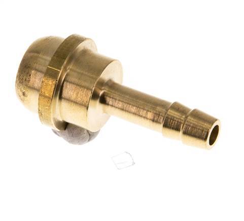 6 mm (1/4'') Brass Hose Barb without Union Nut (G1/2'') [2 Pieces]
