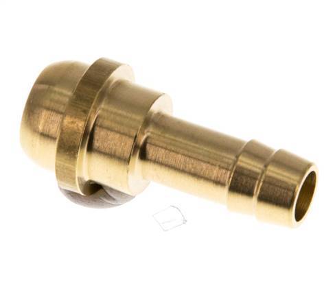 9 mm (3/8'') Brass Hose Barb without Union Nut (G1/2'') [2 Pieces]