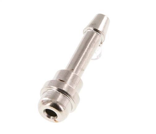 4 mm nickel plated Brass Hose Barb without Union Nut (G1/8'') 11mm [5 Pieces]