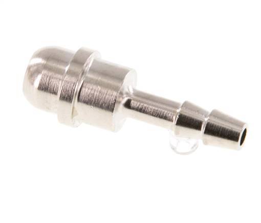 4 mm nickel plated Brass Hose Barb without Union Nut (G1/4'') 15.5mm [5 Pieces]