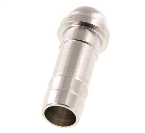 13 mm (1/2'') nickel plated Brass Hose Barb without Union Nut (G1/2'') 19.5mm [2 Pieces]