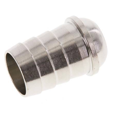 19 mm (3/4'') nickel plated Brass Hose Barb without Union Nut (G3/4'') 13.5mm [2 Pieces]