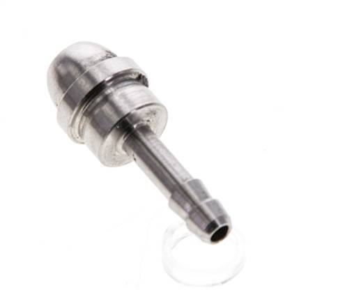 4 mm Stainless Steel Hose Barb without Union Nut (G1/4'')