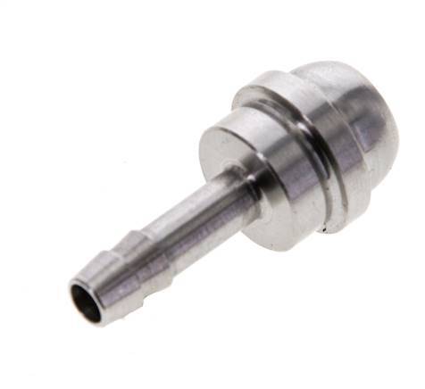 6 mm (1/4'') Stainless Steel Hose Barb without Union Nut (G1/2'')