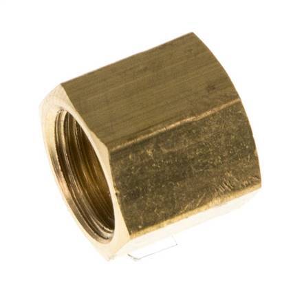 4/6mm (G1/8'') Brass Union Nut L11mm [10 Pieces]