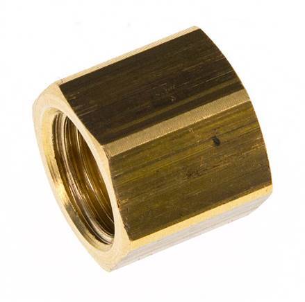 4/6mm (G1/4'') Brass Union Nut L15.5mm [5 Pieces]