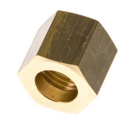 9mm (G1/4'') Brass Union Nut L15.5mm [5 Pieces]