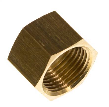 4/6/9mm (G3/8'') Brass Union Nut L14.5mm [5 Pieces]