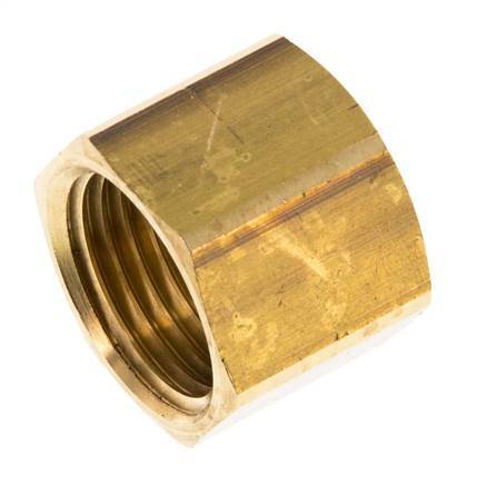 6/9/13mm (G1/2'') Brass Union Nut L20.5mm [2 Pieces]