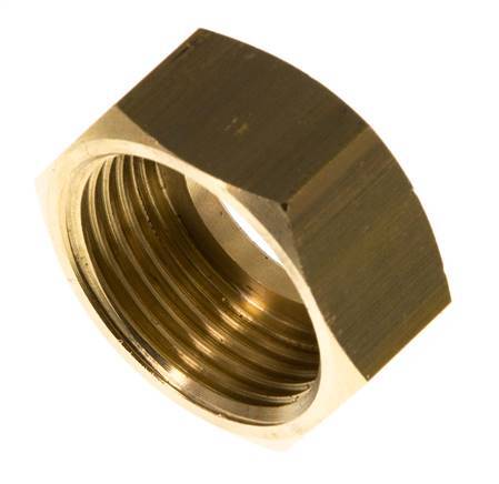 13mm (G3/4'') Brass Union Nut L13.5mm [2 Pieces]
