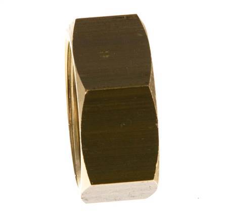 13mm (G3/4'') Brass Union Nut L13.5mm [2 Pieces]