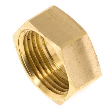 25mm (G1'') Brass Union Nut L16mm [2 Pieces]