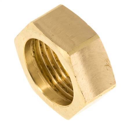 25mm (G1'') Brass Union Nut L16mm [2 Pieces]