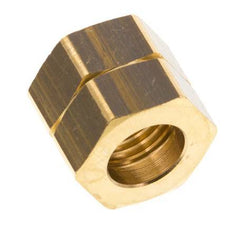 9mm (G1/4'' LH) Brass Union Nut L15.5mm [5 Pieces]