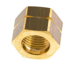 4/6/9mm (G3/8'' LH) Brass Union Nut L14.5mm [5 Pieces]