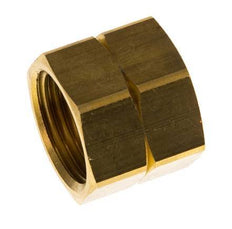 6/9/13mm (G1/2'' LH) Brass Union Nut L20.5mm [2 Pieces]