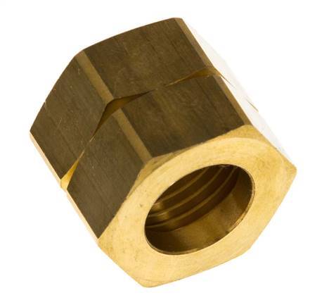 6/9/13mm (G1/2'' LH) Brass Union Nut L20.5mm [2 Pieces]