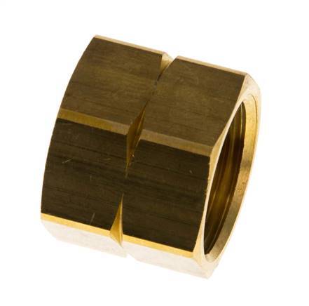 6/9/13mm (G1/2'' LH) Brass Union Nut L20.5mm [2 Pieces]