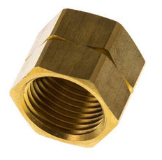 6/9/13mm (G1/2'' LH) Brass Union Nut L20.5mm [2 Pieces]