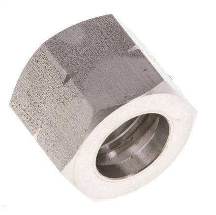 6/9/13mm (G1/2'' LH) Stainless Steel Union Nut L20mm