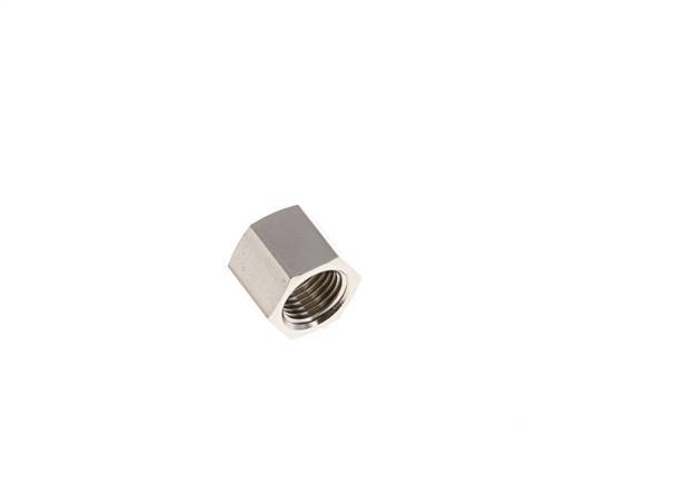 9mm (G1/4'') Nickel-plated Brass Union Nut L15.5mm [5 Pieces]
