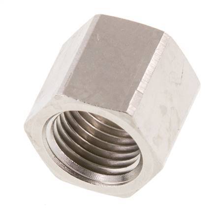 4/6mm (G1/4'') Nickel-plated Brass Union Nut L15.5mm [5 Pieces]