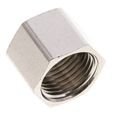 6/9/13mm (G1/2'') Nickel-plated Brass Union Nut L19.5mm [2 Pieces]