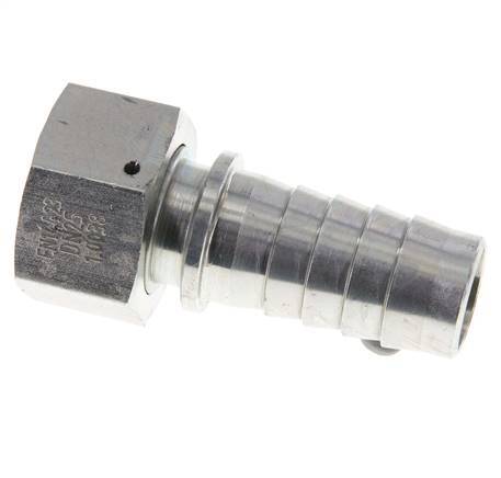 25x40 mm & G1'' zink plated Steel Hose Pillar with Union Nut DIN EN 14423 / DIN 2826