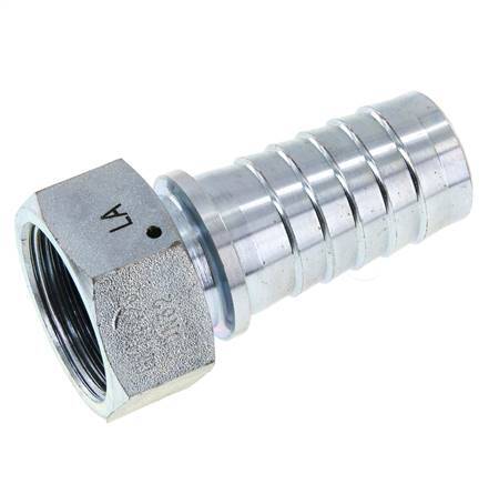 32x48 mm & G1-1/4'' zink plated Steel Hose Pillar with Union Nut DIN EN 14423 / DIN 2826