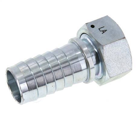 32x48 mm & G1-1/4'' zink plated Steel Hose Pillar with Union Nut DIN EN 14423 / DIN 2826