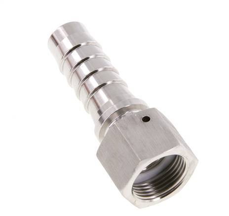 19x33 mm & G3/4'' Stainless Steel 1.4301 Hose Pillar with Union Nut DIN EN 14423 / DIN 2826