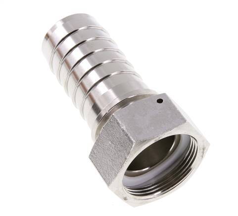 38x54 mm & G1-1/2'' Stainless Steel 1.4301 Hose Pillar with Union Nut DIN EN 14423 / DIN 2826