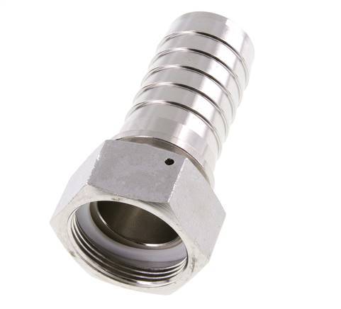 38x54 mm & G1-1/2'' Stainless Steel 1.4301 Hose Pillar with Union Nut DIN EN 14423 / DIN 2826