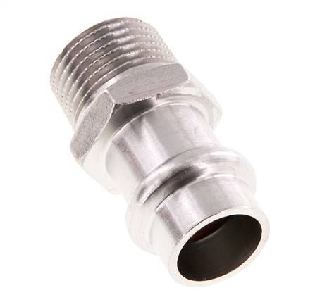 Press Fitting - 15mm Female & R 1/2'' Male - Stainless Steel