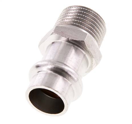 Press Fitting - 15mm Female & R 1/2'' Male - Stainless Steel