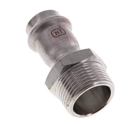 Press Fitting - 22mm Female & R 1'' Male - Stainless Steel