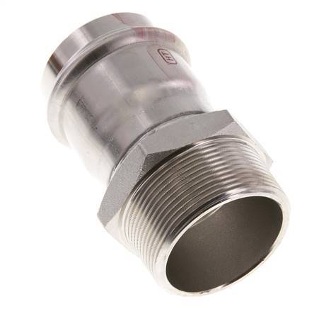 Press Fitting - 54mm Female & R 2'' Male - Stainless Steel