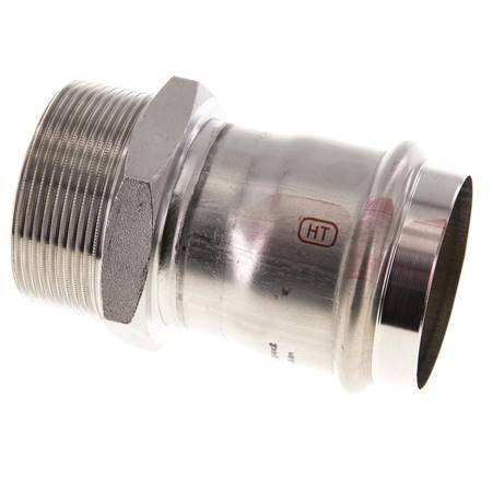 Press Fitting - 54mm Female & R 2'' Male - Stainless Steel